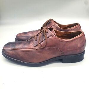 Hush Puppies Men's Beacon Oxfords Brown Leather Men Size 11 W